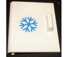 Container Cupboard 4 x 4 x 4 Door with Blue Snowflake Pattern (Sticker) - Set 5848