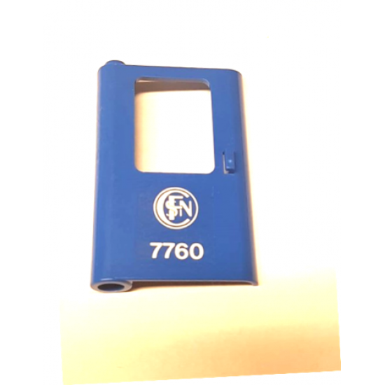 Door 1 x 4 x 5 Train Left with French Old Version Train Logo and '7760' Pattern (Sticker) - Set 7760