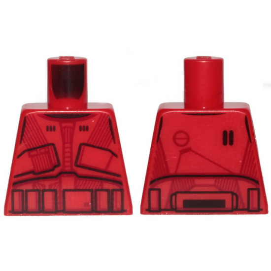 Torso SW Armor Sith Trooper Ep. 9 with Black Lines Pattern