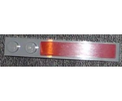 Slope, Curved 6 x 1 with Dark Red Stripe Pattern (Sticker) - Set 7964