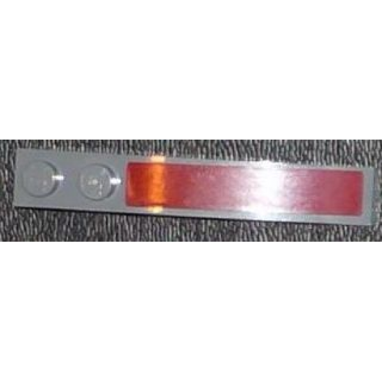 Slope, Curved 6 x 1 with Dark Red Stripe Pattern (Sticker) - Set 7964