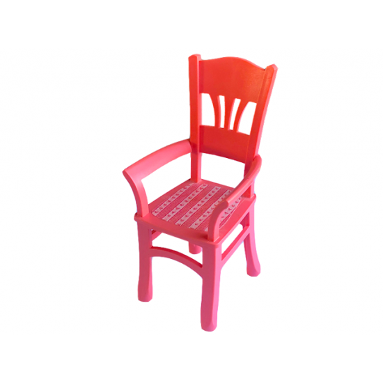 Scala Chair - Highback Dining with Stripes with Hearts Pattern (Sticker) - Set 3243