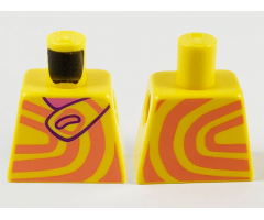 Torso with Coral Swirls, Shoulder Strap Pattern