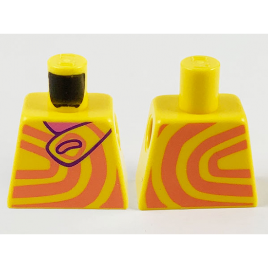 Torso with Coral Swirls, Shoulder Strap Pattern