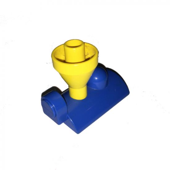 Duplo, Train Steam Engine Funnel Top, Yellow Top