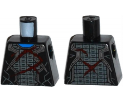 Torso Robes with Silver Trim over Armor and Dark Red Wounds Pattern
