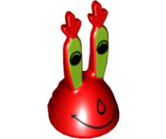 Minifigure, Head, Modified Mr. Krabs Pattern