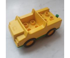 Duplo, Vehicle Car with 2 x 2 Studs and Green Base