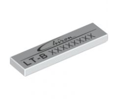 Tile 1 x 4 with 'Chiron LT-B' and Variable Code Pattern