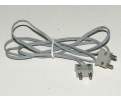 Electric, Wire 12V / 4.5V with 2 Leads, 96 Studs Long with 2 Light Gray Electric, Connector, 2-Way Male Squared Narrow Long without Center Post
