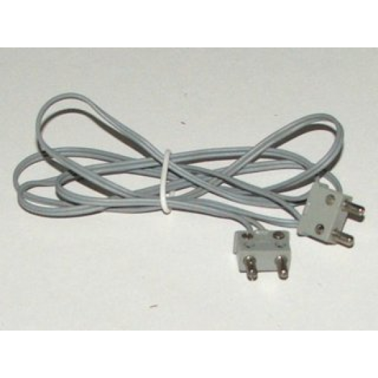 Electric, Wire 12V / 4.5V with 2 Leads, 96 Studs Long with 2 Light Gray Electric, Connector, 2-Way Male Squared Narrow Long without Center Post