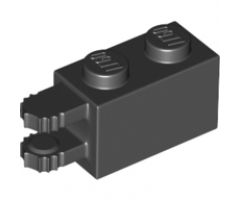 Hinge Brick 1 x 2 Locking with 2 Fingers Horizontal End, 7 Teeth
