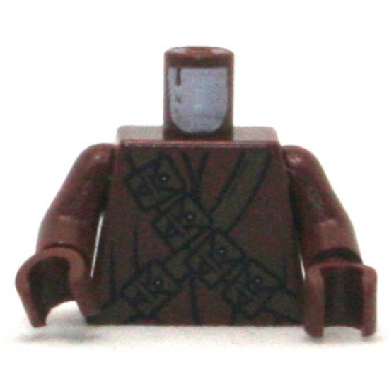Torso SW Jawa Pattern / Reddish Brown Arms / Reddish Brown Hands