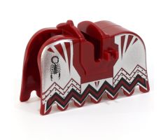 Animal, Accessory Horse Barding, Ruffled Edge with Knights Kingdom Vladek Scorpion Pattern