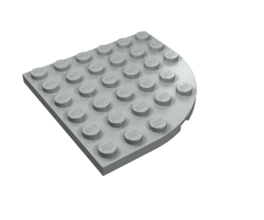Plate, Round Corner 6 x 6