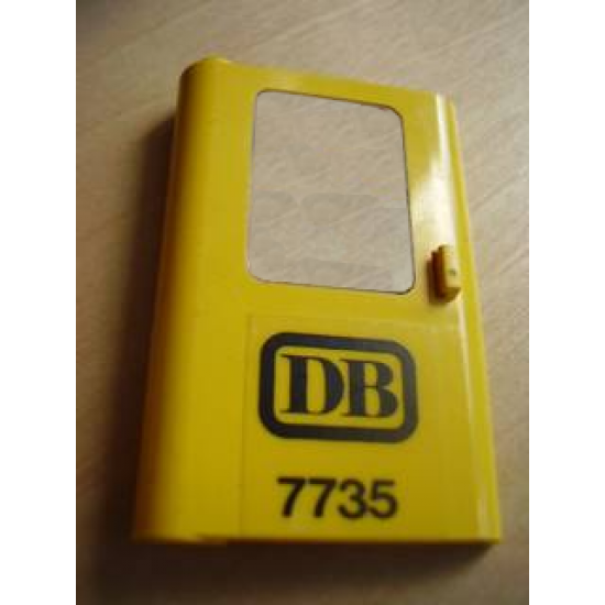 Door 1 x 4 x 5 Train Left with Black 'DB 7735' Pattern (Sticker) - Set 7735