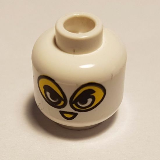 Minifigure, Head Balaclava with Separate Eyes and Nose Holes Pattern - Blocked Open Stud