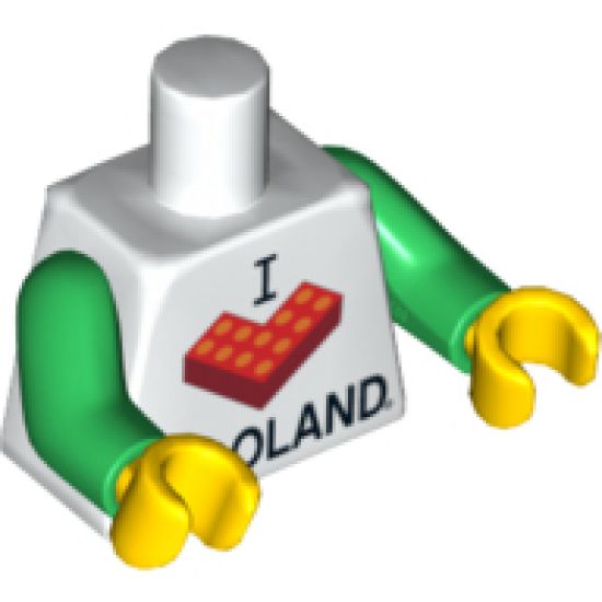 Torso I Brick LEGOLAND Pattern / Yellow Arms / Yellow Hands