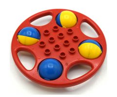 Duplo Rattle Circular with Yellow/Blue Wheels