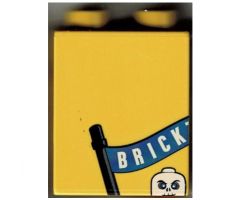 Duplo, Brick 1 x 2 x 2 with Toys 'R' Us Bricktober Week 3 Pattern