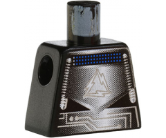 Torso Alpha Team Robot Gray/Silver/Black Shirt Pattern