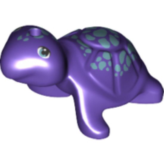 Turtle, Friends / Elves with Metallic Blue Eyes and Spots Pattern