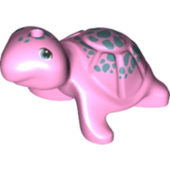 Turtle, Friends / Elves with Metallic Blue Eyes and Spots Pattern