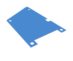 Plastic Mars Rover Solar Panel, Front Quadrilateral