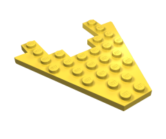 Wedge, Plate 8 x 8 with 3 x 4 Cutout