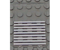 Glass for Window 1 x 4 x 5 with 9 White Stripes Pattern (Sticker) - Sets 6386 / 6540