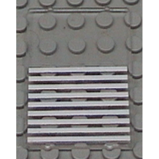 Glass for Window 1 x 4 x 5 with 9 White Stripes Pattern (Sticker) - Sets 6386 / 6540