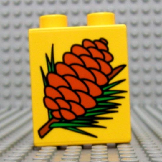 Duplo, Brick 1 x 2 x 2 with Pinecone Pattern
