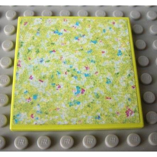 Scala Tile 6 x 6 with Floral Doormat Pattern (Sticker) - Set 3118