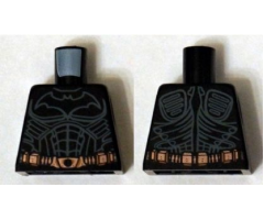Torso Batman Logo with Body Armor Outline and Copper Belt Pattern