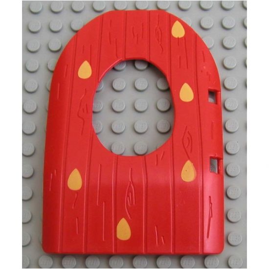 Duplo, Building Door / Window Pane 1 x 4 x 4 2/3 Cave with Dewdrops Pattern