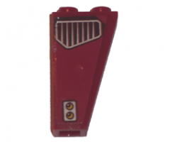 Slope, Inverted 75 2 x 1 x 3 with Vent and Buttons Pattern on Left Side (Sticker) - Set 8102