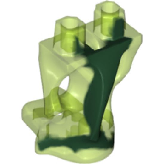 Lower Body, Ghost with Marbled Dark Green Pattern