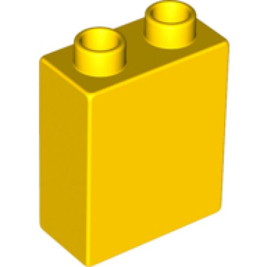 Duplo, Brick 1 x 2 x 2 with Birthday Cake Pattern