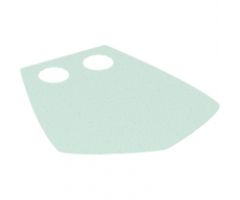Minifigure, Body Wear Skirt Cloth Pentagonal, Close Silver Dots on One Side Pattern