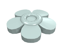 Friends Accessories Hair Decoration, Flower with Smooth Petals and Pin