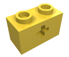 Technic, Brick 1 x 2 with Axle Hole (+ Shape) and Inside Side Supports