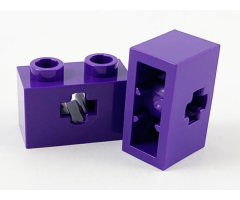Technic, Brick 1 x 2 with Axle Hole (+ Shape) and Inside Side Supports