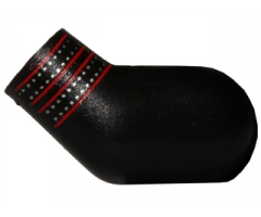 Arm, Left with Red Stripes and Silver Dots Pattern