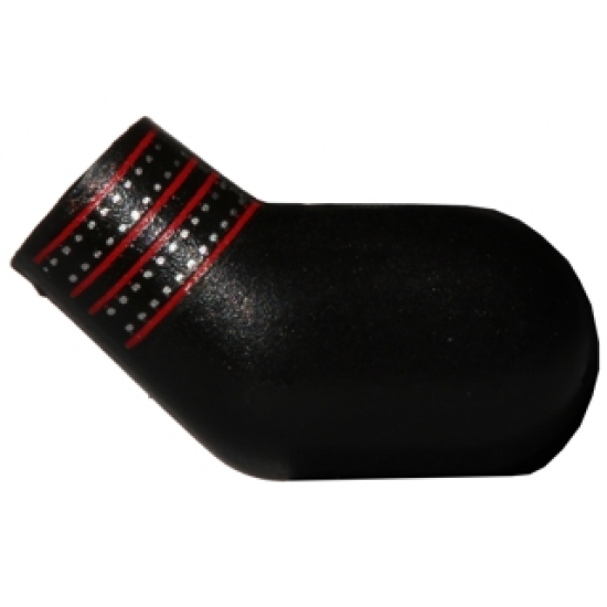 Arm, Left with Red Stripes and Silver Dots Pattern
