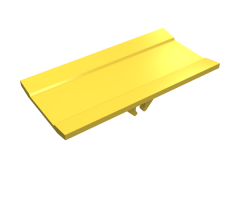 Vehicle Spoiler / Plow Blade 6 x 3 with Hinge