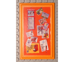 Scala Wall, Panel 6 x 10 with Bulletin Board Pattern (Sticker) - Set 3123