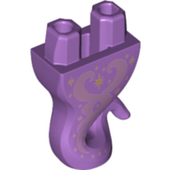 Lower Body, Genie with Stars and Filigree Pattern