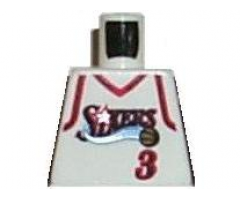 Torso NBA Philadelphia 76ers #3 (White Jersey) Pattern