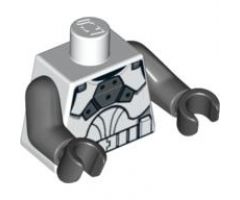 Torso SW Armor Clone Trooper Clone Gunner Pattern / Dark Bluish Gray Arms / Black Hands