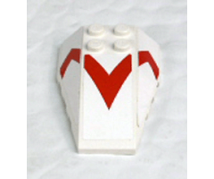 Wedge 6 x 4 Triple Curved with Red 
